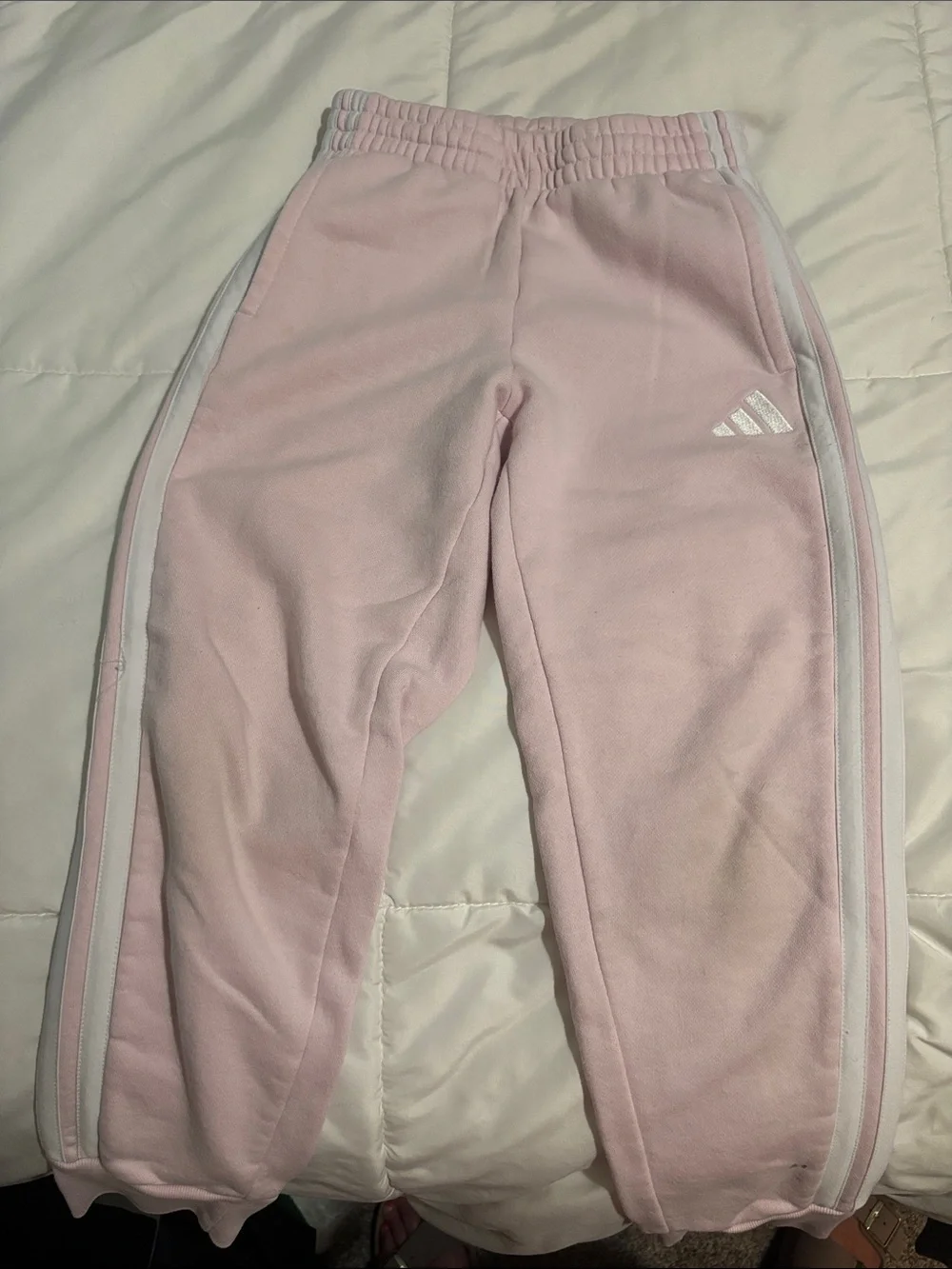 adidas Kids Sweatpants Set in Pink and Gray